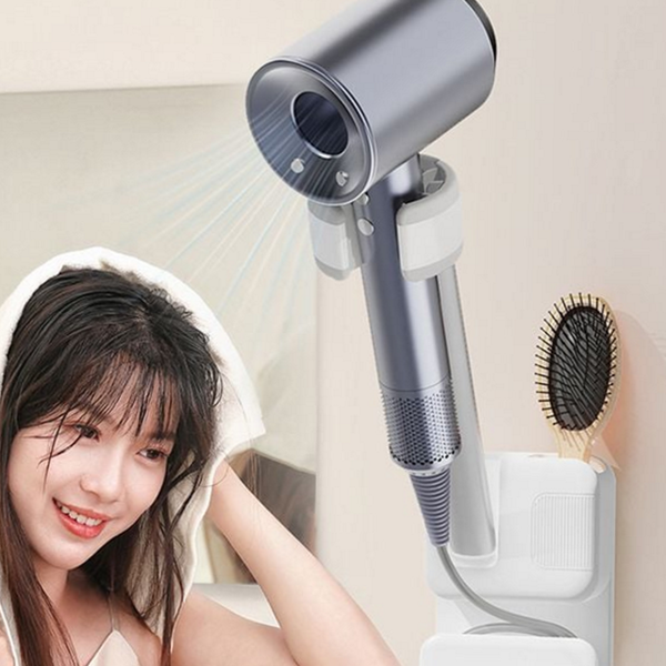 접착식 헤어 드라이어 거치대 벽걸이 핸즈 프리 드라이어 거치대 홀더 - 상품 이미지