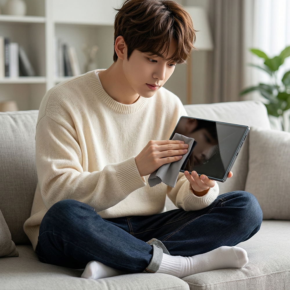 레노버 Y700 5세대 필름 강화유리 풀커버 9H 고선명 액정보호 Y700 5세대, 1매입 이미지 3