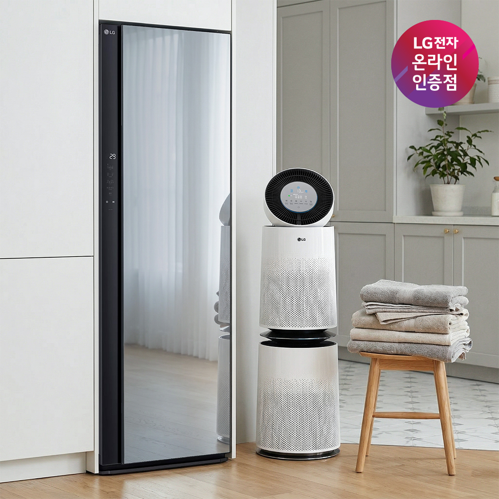 LG 스타일러 + LG 퓨리케어 공기청정기 세트 (SC5GMR52S + AS285DWWC)