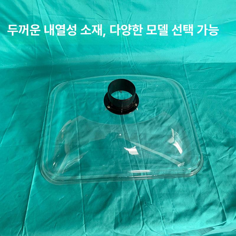 덕트 사각 투명 커버 연기 후드 배기 집진 흡입기 간 튜브 플라스틱 소형 주방 - 상세 이미지 5