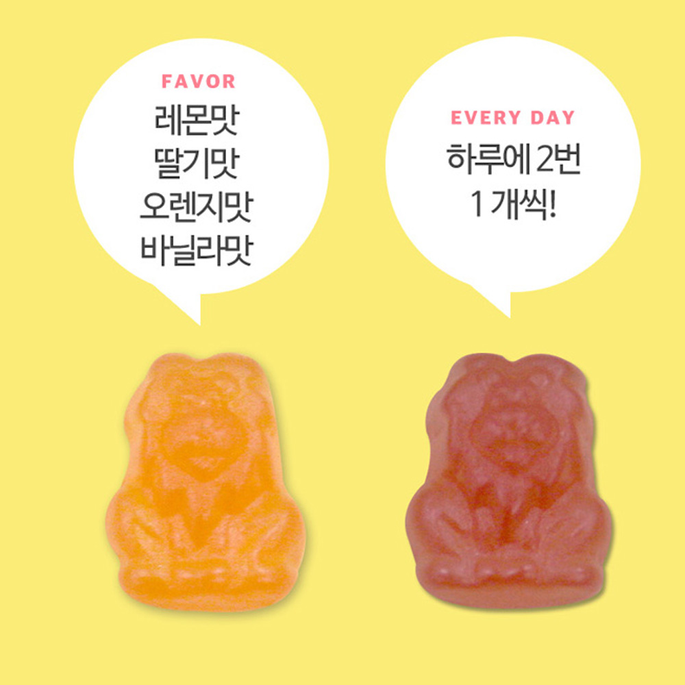 어린이 초등학생 아연 면역 영양제 츄어블 아연 젤리 구미 징크 Zinc 비타민C 1+1 - 상세 이미지 5