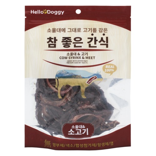 쫄깃한 소울대 고단백슬라이스육류 간식 참좋은간식 소울대 소울대+소고기, 80g, 1개 - 상품 이미지