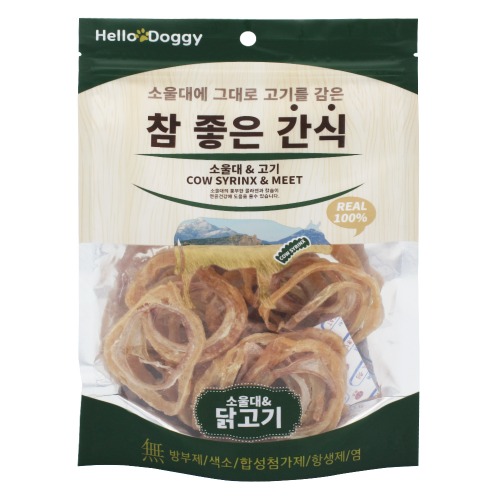 쫄깃한 소울대 고단백슬라이스육류 간식 참좋은간식 소울대 소울대+닭고기, 80g, 1개 - 상품 이미지