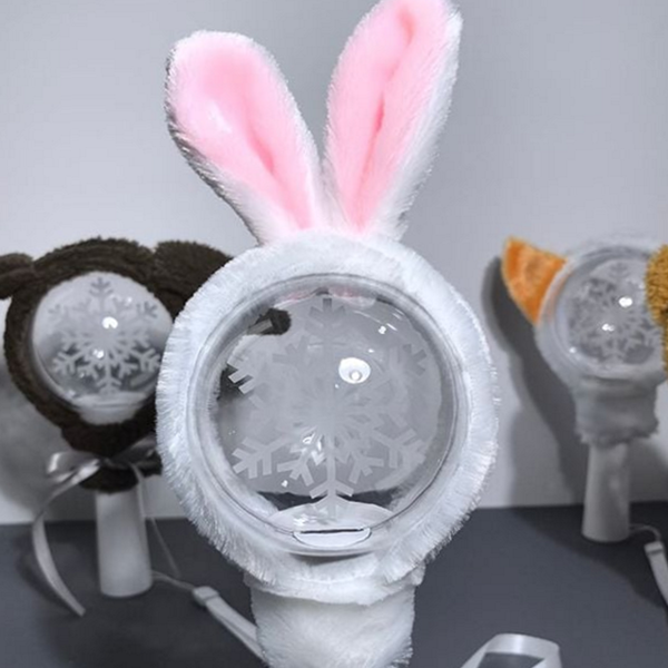 아이돌 응원봉 커버 솜털 응원봉 봉보호 커버 봉악세사리 꾸미기 동물 - 상품 이미지