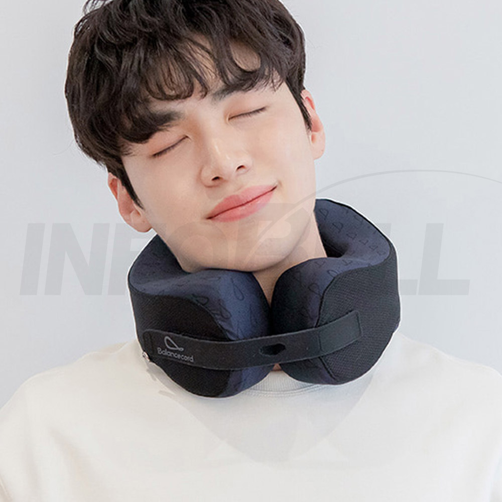 발란스코드 넥프로 여행용 목쿠션 기내용 차량용 휴대용 메모리폼 목베개 비행기 자동차 사무실 넥쿠션 이미지 6