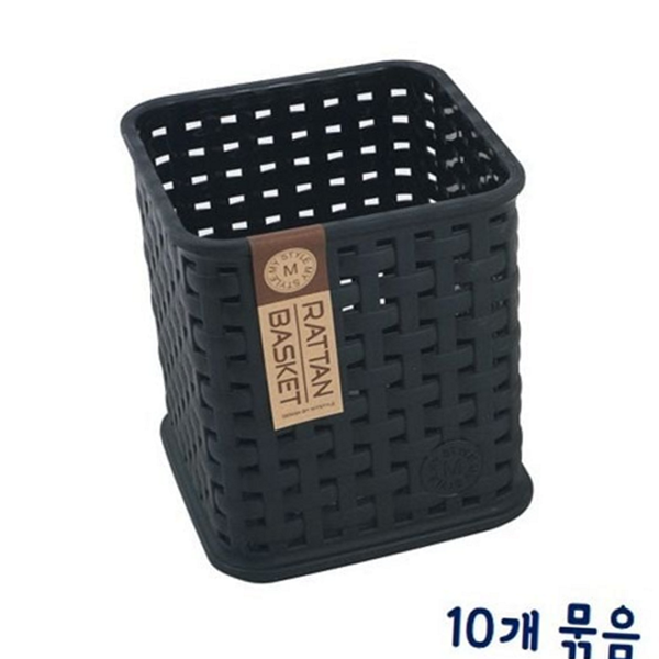 다용도 정사각 수납함 적층 플라스틱 수납함 바스켓 생활 - 상품 이미지