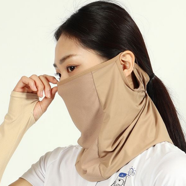 스포츠 자외선 차단 마스크 귀걸이 얼굴 햇빛 가리개 여름 냉감 - 상품 이미지