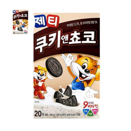 달달한 동서 제티 쿠키앤쵸코 x 20T(340g) 2개