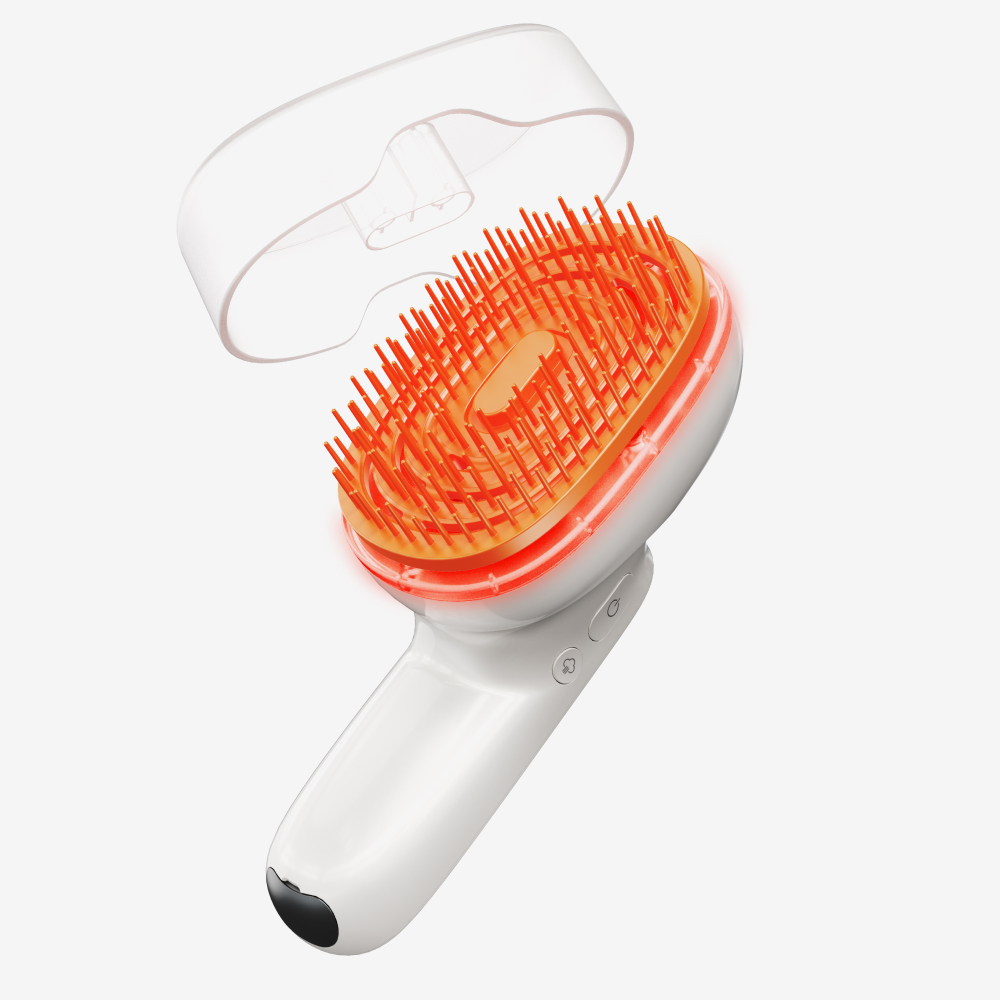 릴리이브 그로우턴 브러쉬 스팀부스터 탈모 두피마사지 탄력 모발 스팀테라피 이미지