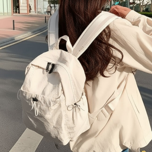 260g 학생 백팩 패션 데일리 학원 가벼운 가방 남자 여행용 남성 아웃도어 방수 초경량 - 상품 이미지