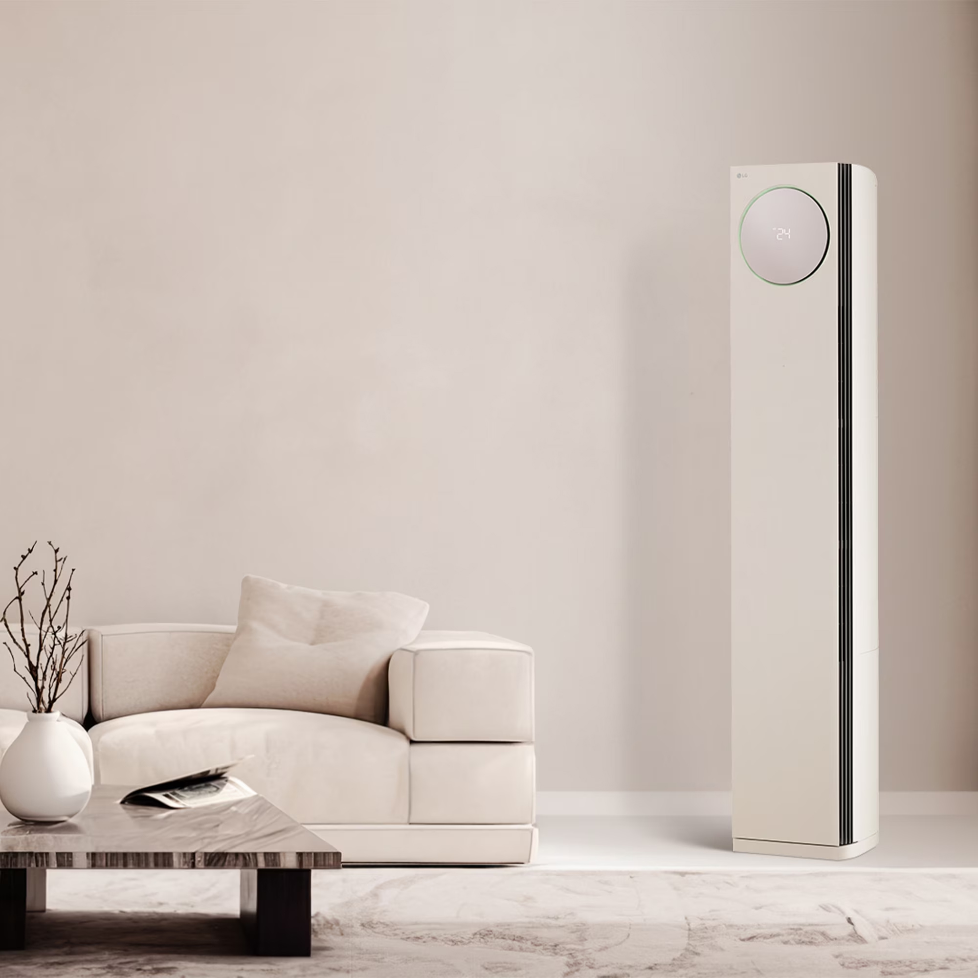 LG 휘센 오브제컬렉션 사계절에어컨 2in1 (타워 히트) FW20HDNBM2 /전국설치/전국무료배송/기본설치비포함 - 상세 이미지 2