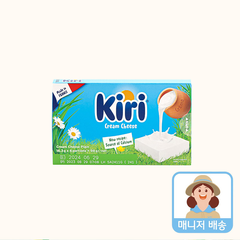 끼리 크림치즈 포션 6입 플레인(98g) - 상품 이미지