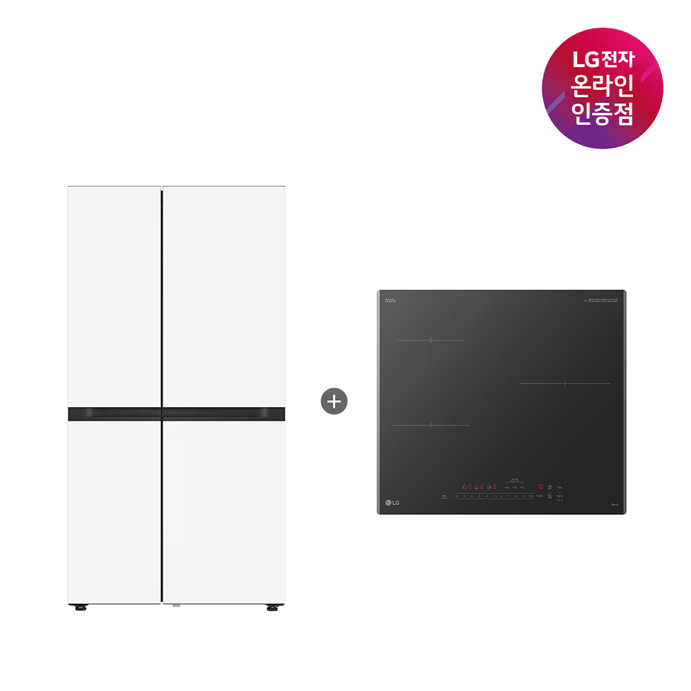 LG 디오스 AI 오브제컬렉션 냉장고 (양문형)? + LG 디오스 인덕션 (S836MQQ012 + BEI3ASB2OE) 상품 이미지
