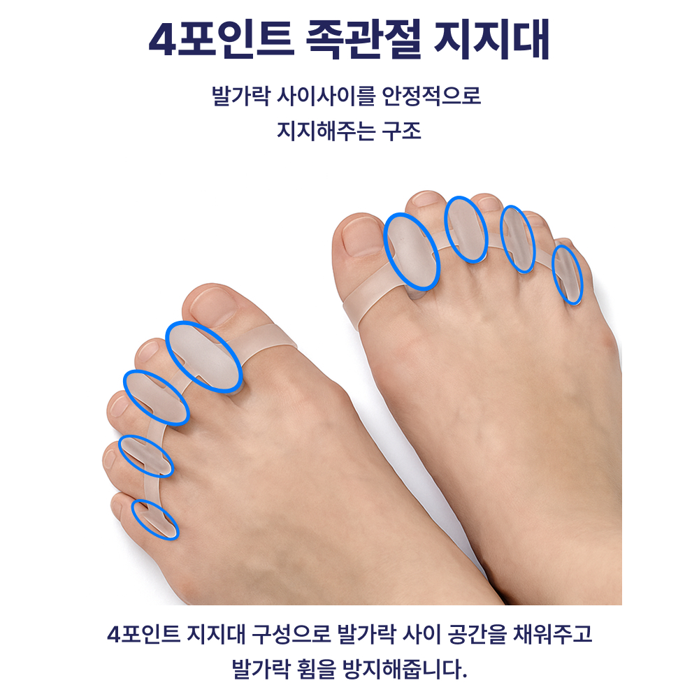 무지외반증 발가락 교정기 실리콘 엄지 발가락 교정 보호대 - 상세 이미지 5