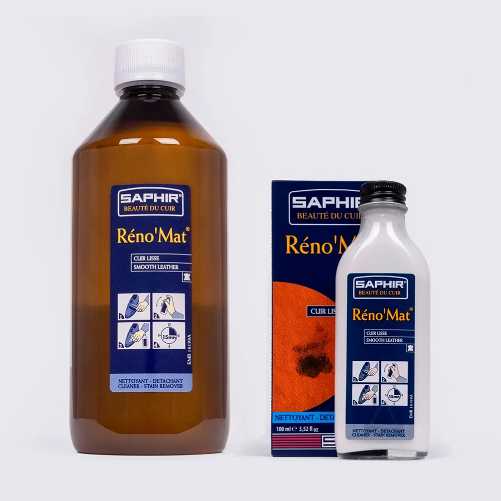 사피르 레노맷 스테인 리무버 가죽클리너 500ml 대용량 가죽 구두 운동화 부츠 오염제거 - 상세 이미지 2