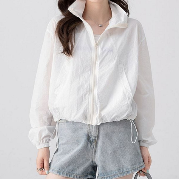 경량 여성 바람막이 간절기 여자 바람막이 여름 루즈핏 아우터 - 상품 이미지