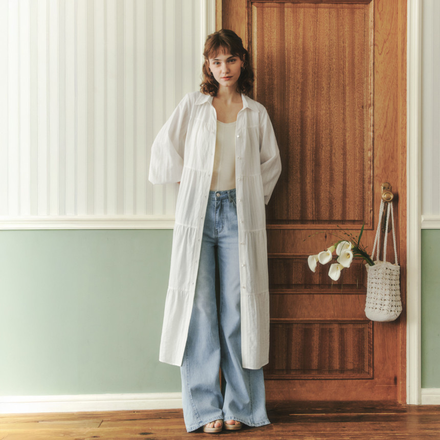 [제로스트릿][2컬러] 롱 소프트 셔츠 원피스 LONG SOFT SHIRT ONE-PIECE