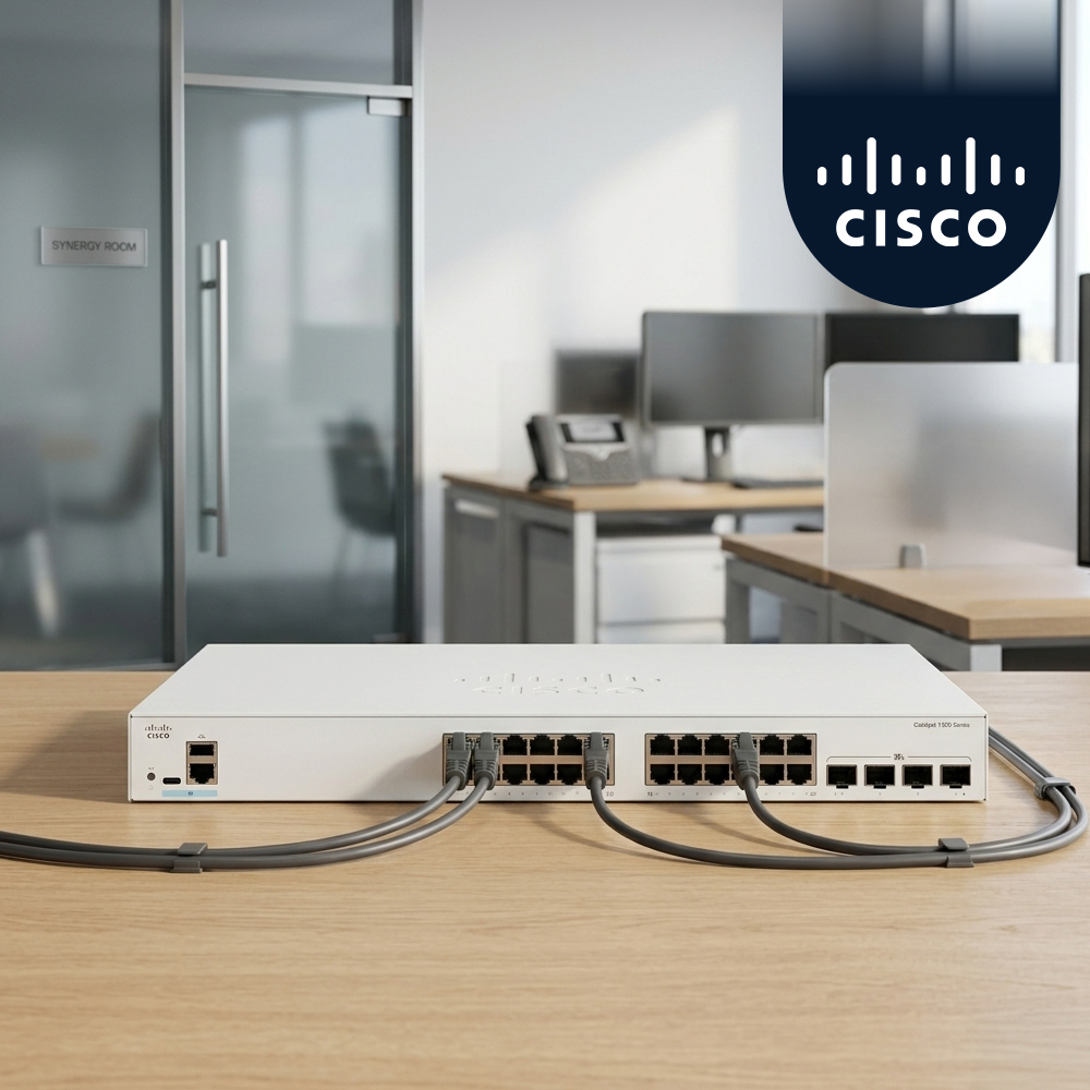 시스코 CISCO C1300-24T-4X 24포트 기가비트 관리형 스위치 4SFP+ - 상품 이미지