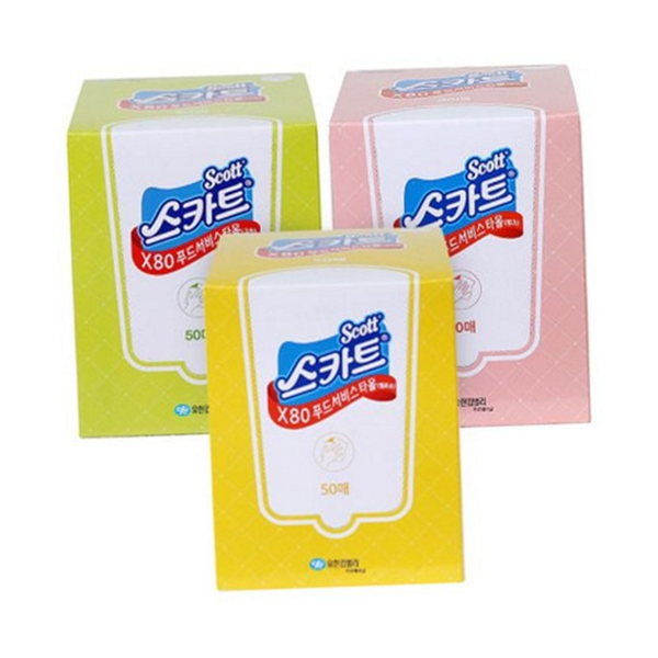 다회용 주방 행주 흡수력 일회용 행주 식당 주방용 타올 박스 - 상품 이미지