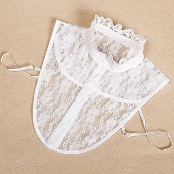 레이스 여성 페이크 카라 블라우스 여성 넥 카라 이너 셔츠 - 상품 이미지