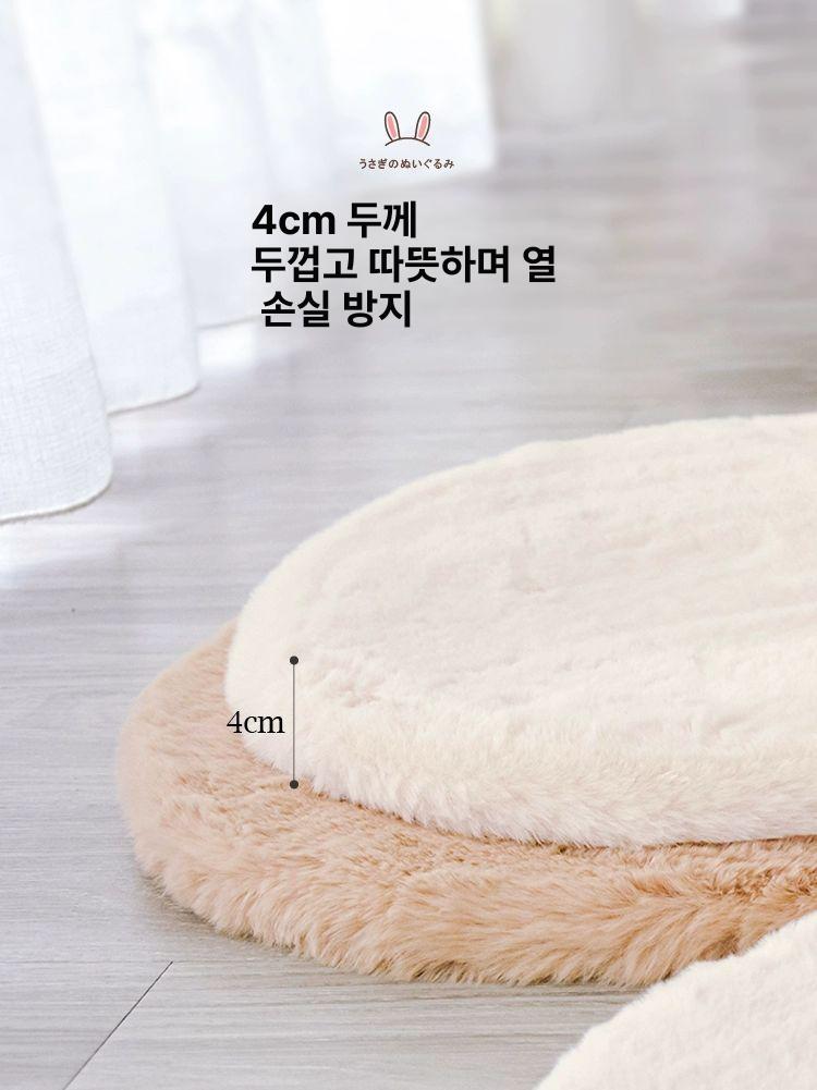 겨울용 고양이 수면 원형 방석 애완용품 매트 롱 후드 가운 러블리 셔츠잠옷 여성 - 상세 이미지 4