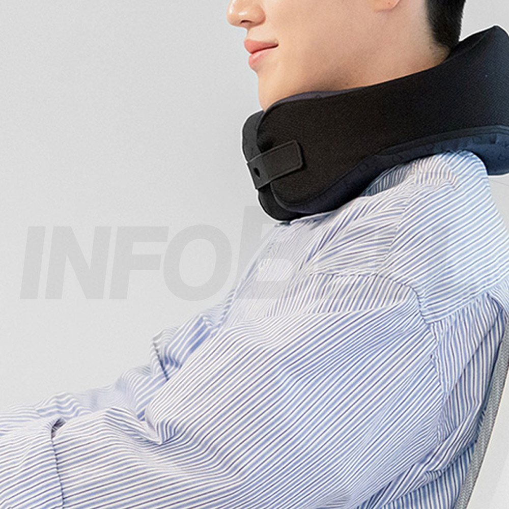 발란스코드 넥프로 여행용 목쿠션 기내용 차량용 휴대용 메모리폼 목베개 비행기 자동차 사무실 넥쿠션 - 상세 이미지 5