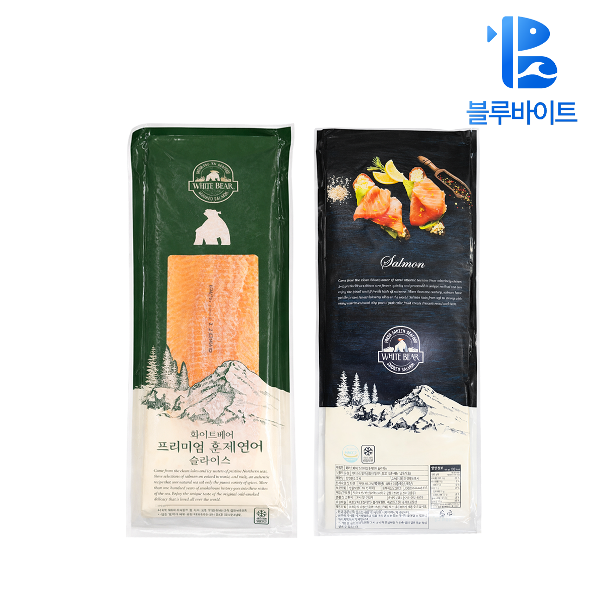 훈제연어 1.5kg 냉동 생연어 필렛 슬라이스 칠레산 HACCP 국내가공 화이트베어 이미지 3