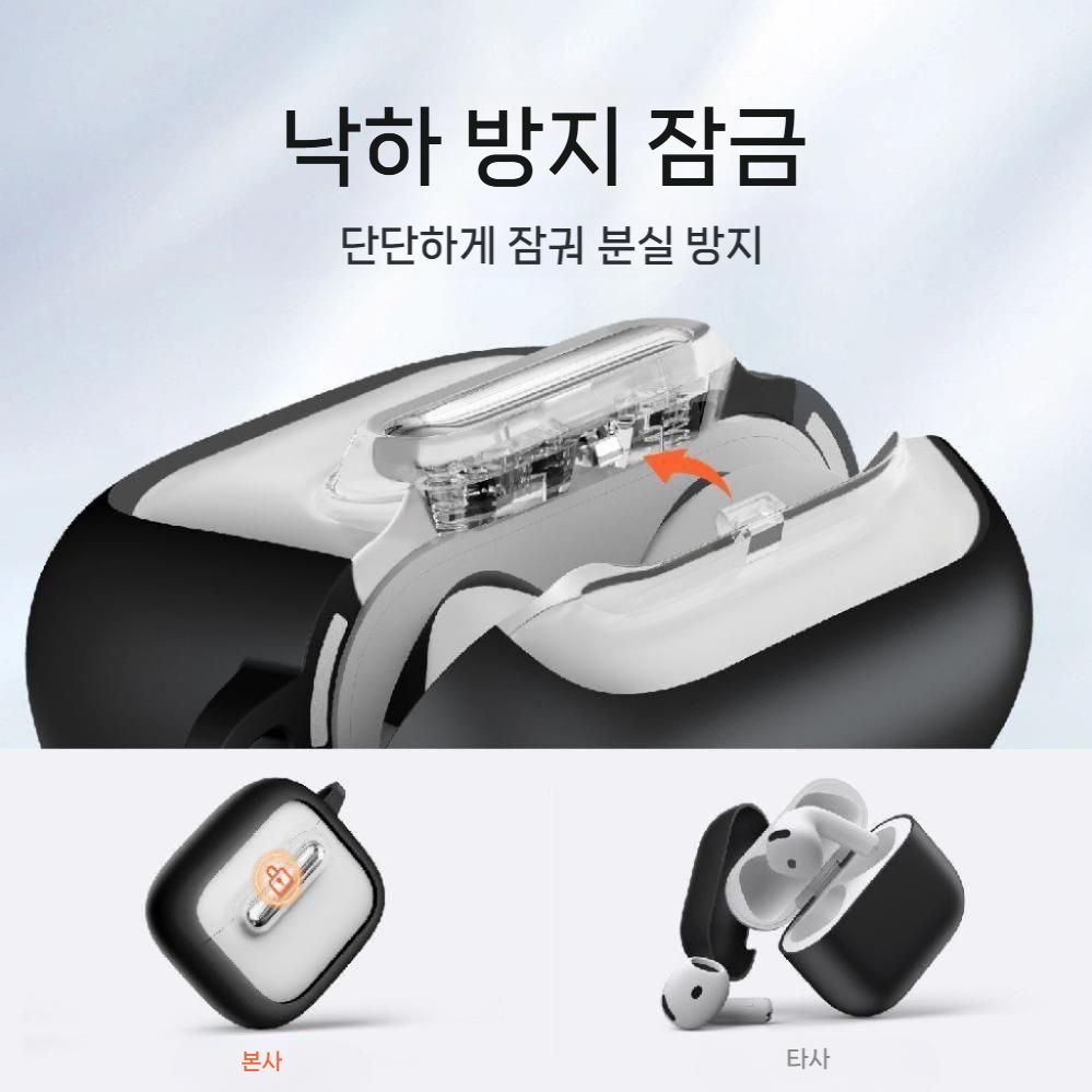 에어팟 4세대 케이스 원클릭 자동 개폐 기능 맥세이프 자석 무선 충전 투명 커버 - 상세 이미지 4