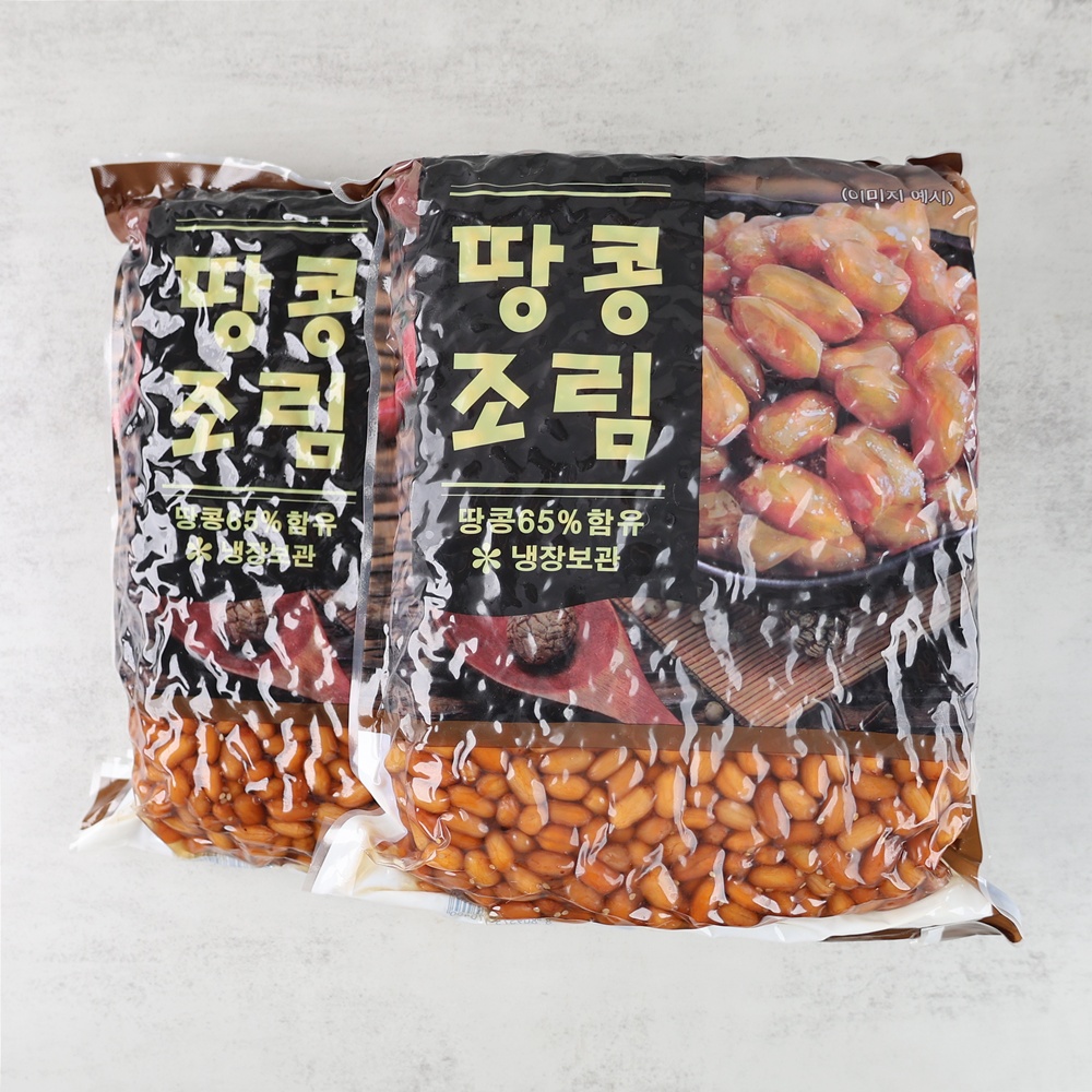 땅콩조림 자반 볶은땅콩조림 반찬 업소용 4kg x 5개 - 상품 이미지