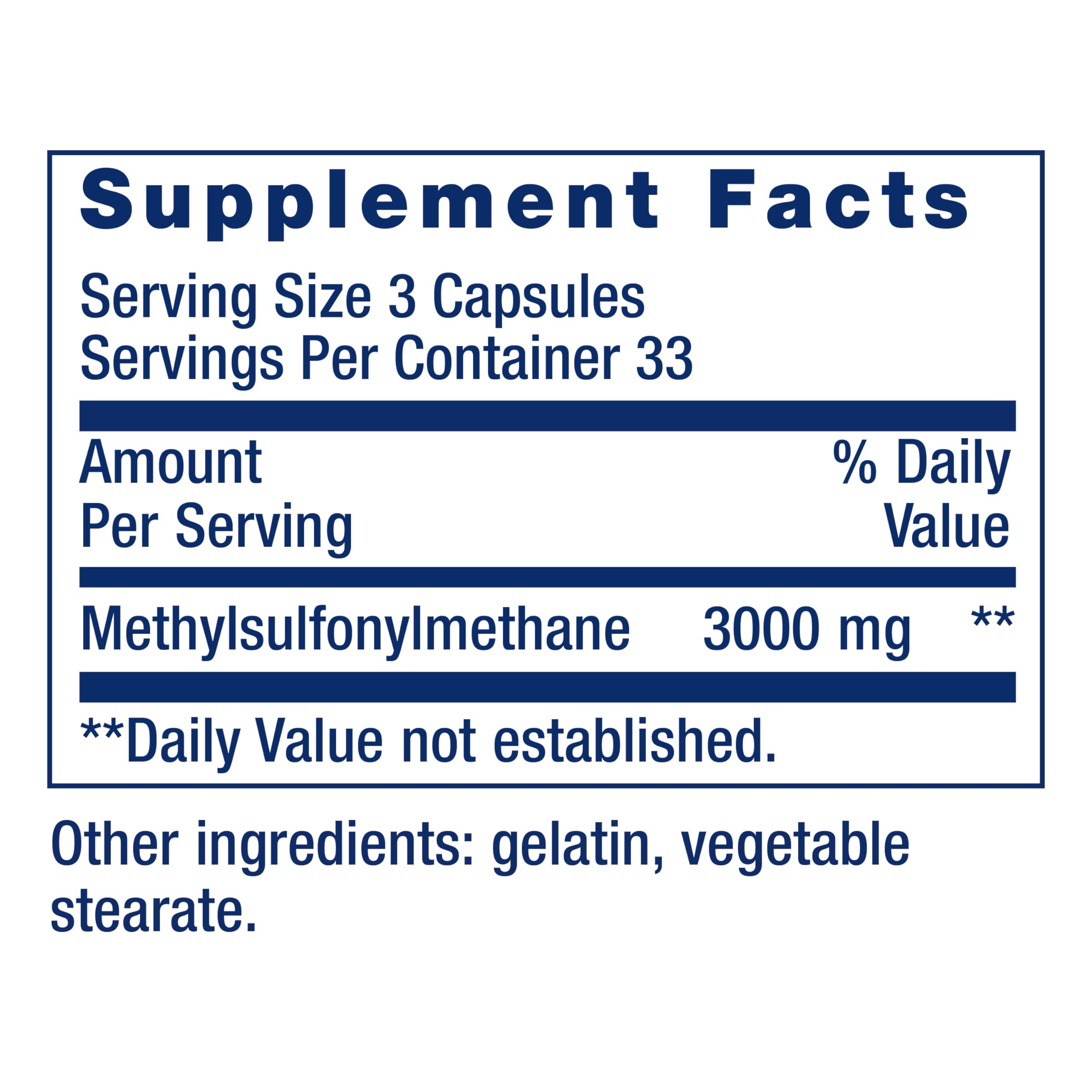 라이프익스텐션 MSM 1000mg 100캡슐 - 상세 이미지 3
