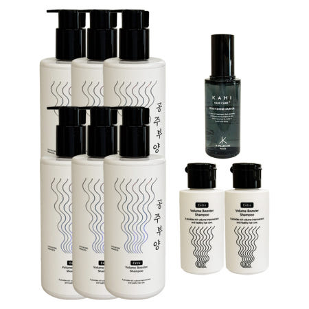 가히 공주부양 볼륨부스터 샴푸 매니아세트(500ml 6개+50ml 2개)+샤인오일 56ml 1개
