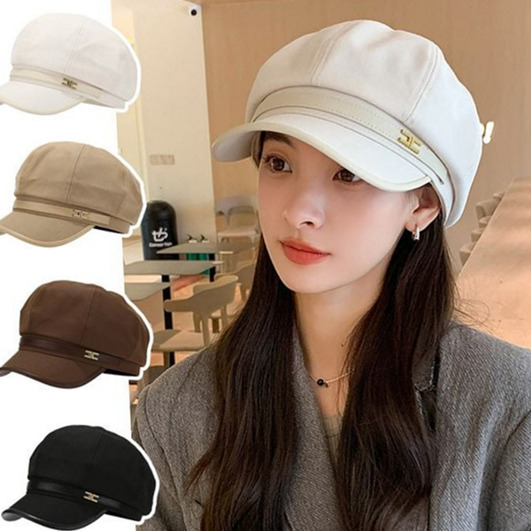 여성 뉴스 보이 캡 캐주얼 여성 헌팅 캡 팔각모 - 상품 이미지