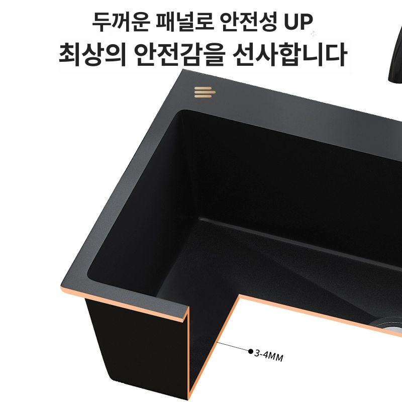 스테인리스 미니 싱크대 원룸 자취방 조립식 설거지 보조 선반 소형 - 상세 이미지 4