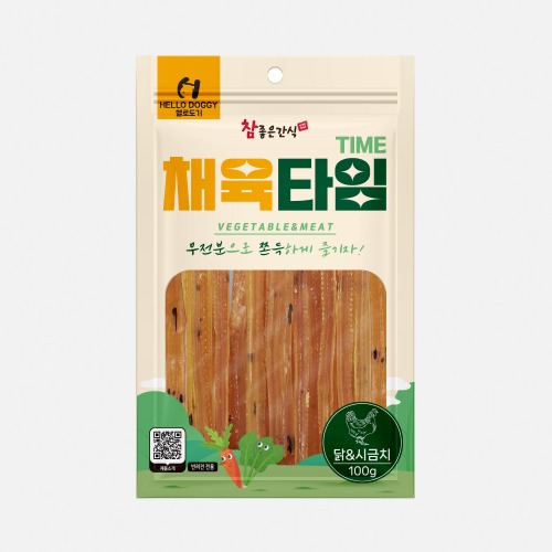 참좋은간식 채육타임 닭고기+시금치, 100g, 1개 - 상품 이미지