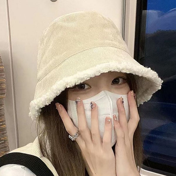 골덴 벙거지 모자 겨울 코듀로이 버킷 햇 - 상품 이미지