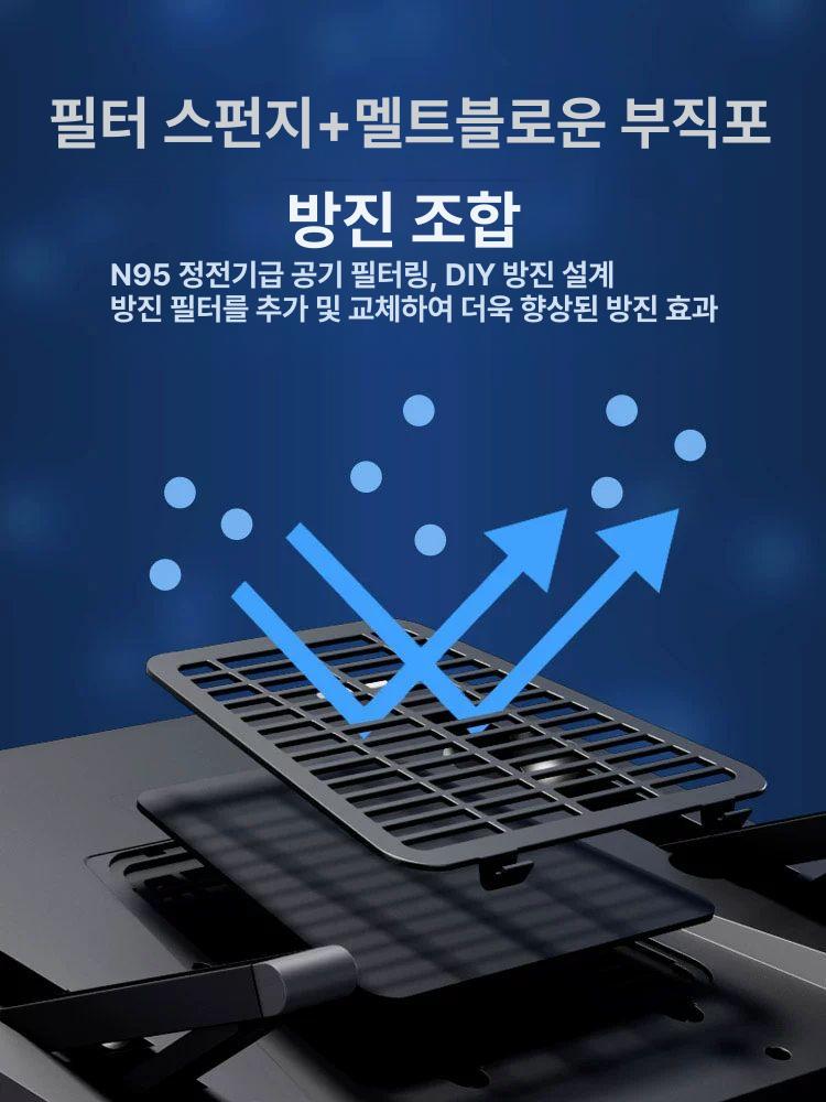 팬쿨러 노트북 쿨링 거치대 팬 쿨러 게이밍 발열 패드 태블릿 각도 그램 - 상세 이미지 3