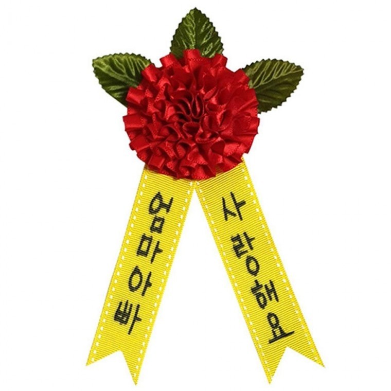 리본 카네이션 브로치 만들기 어버이날 스승의날 감사 선물 - 상품 이미지