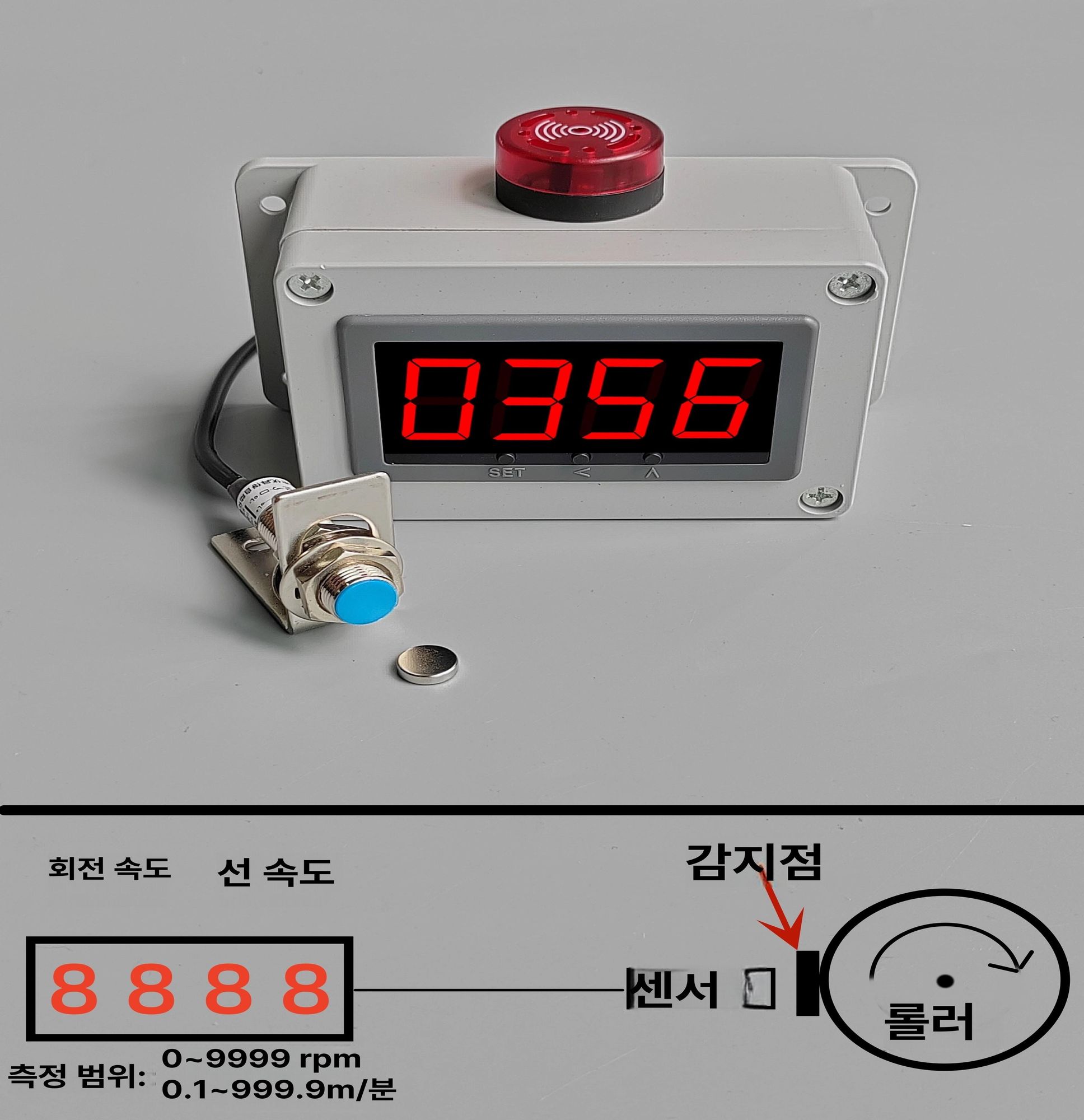 컨베이어 카운터 계수기 적외선 조립라인 유도 개수 버튼 수량 센서 감지 헤드 싱글 대형 - 상세 이미지 3