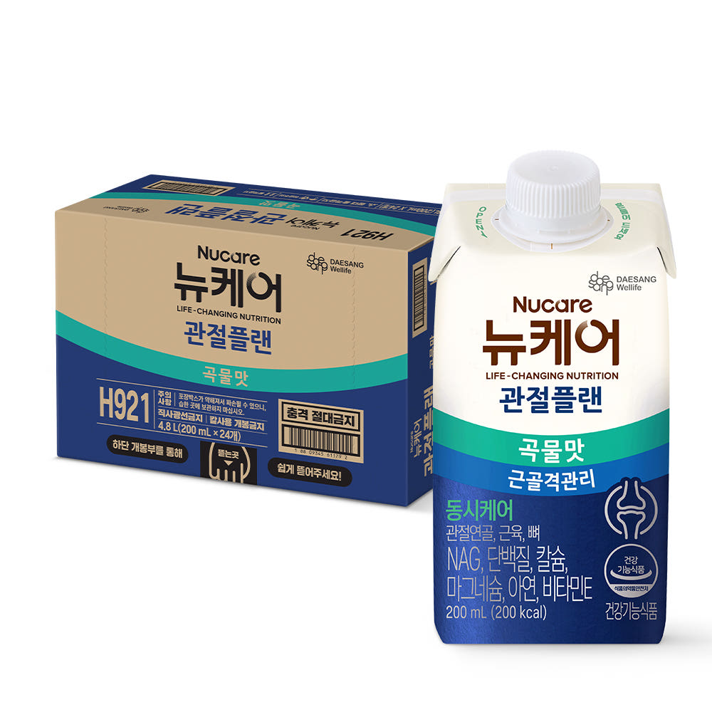 뉴케어 관절플랜 곡물맛 관절건강 뼈건강 200ml, 24개 이미지 1