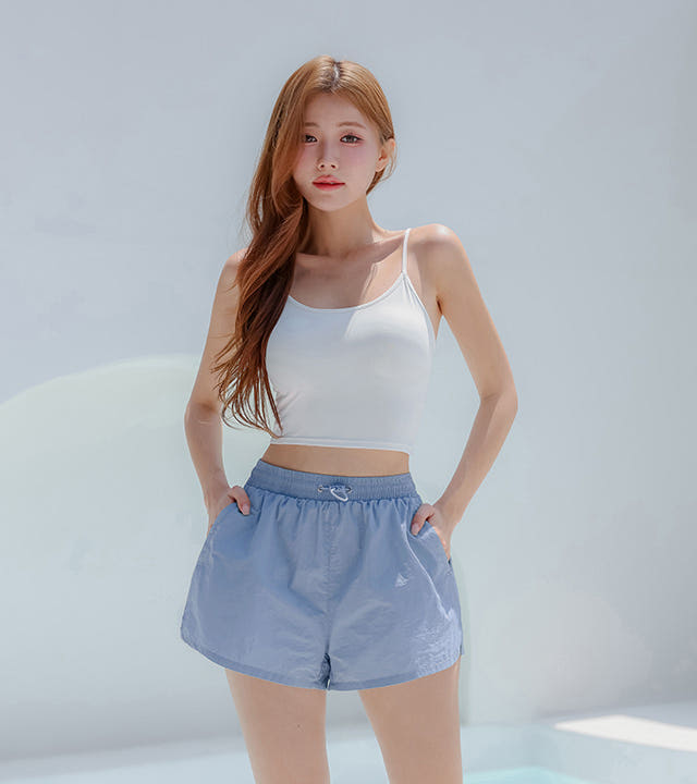 크라시앙 크라시앙 플립 레깅스 비치팬츠 투인원 여자 래쉬가드 반바지 보드숏 수영복바지