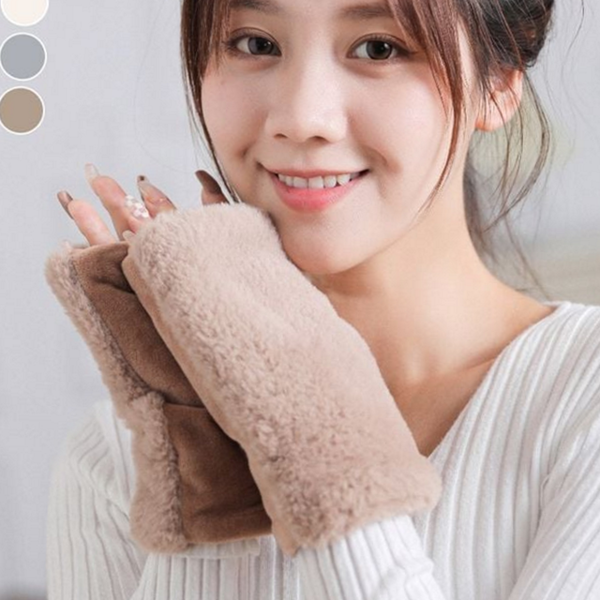 부드러운 여성 핸드 워머 보들 털 핸드 워머 여자 - 상품 이미지