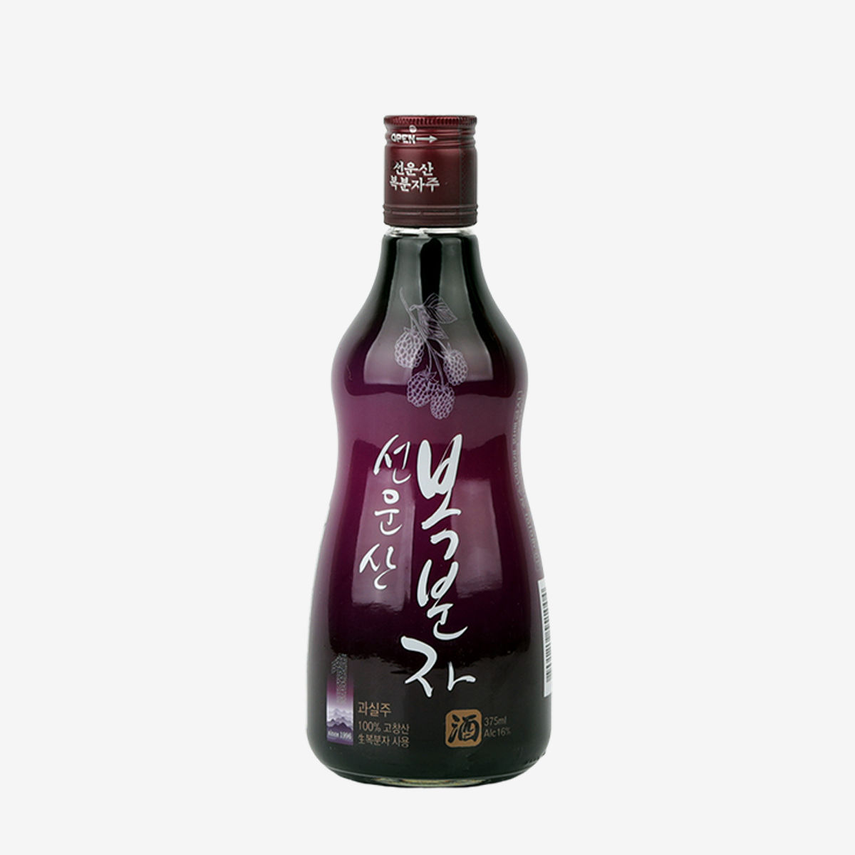 과실주 선운산 복분자주 16도 375ml, 1개 - 상품 이미지