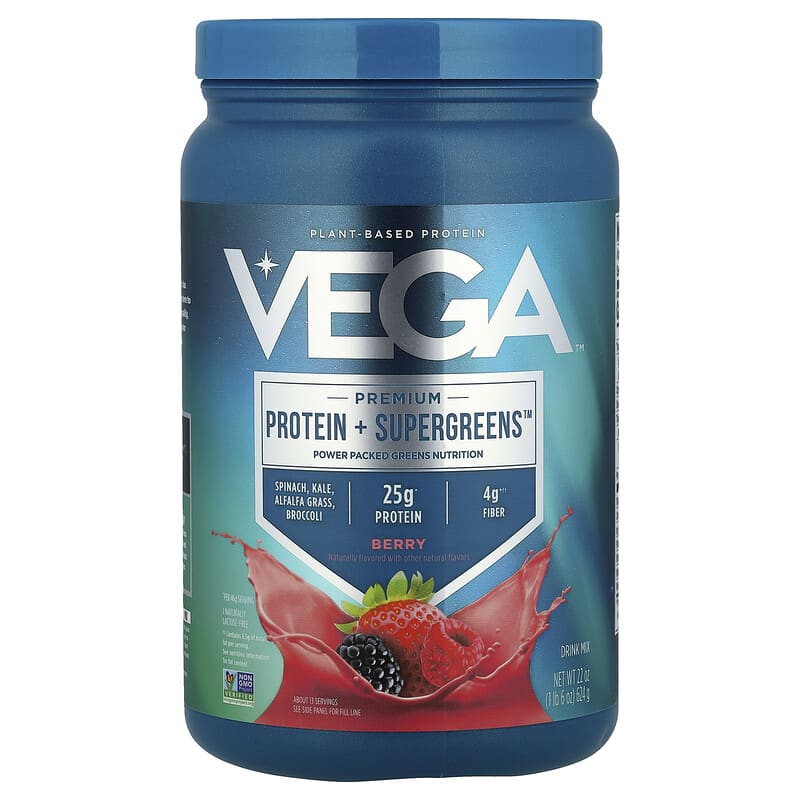 Vega Premium Protein SuperGreens 베리 627g, 4개 - 상세 이미지 2
