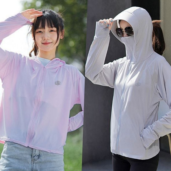 여성 초경량 바람막이 스포츠 자외선 차단 바람막이 간절기 여름용 - 상품 이미지