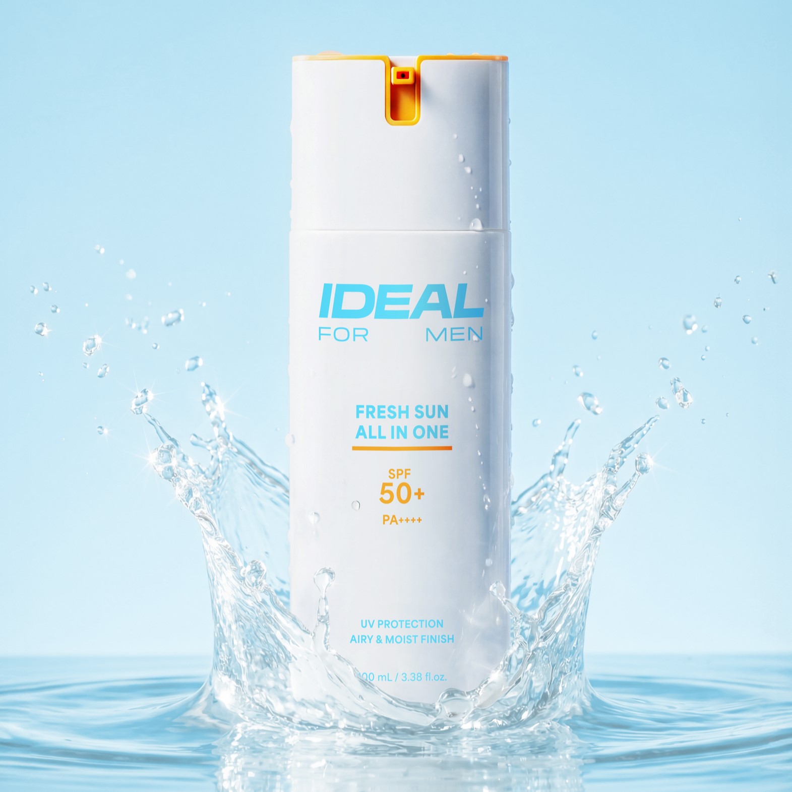아이디얼포맨 프레시 선 올인원 100ml, SPF50+ PA++++ 제품 이미지