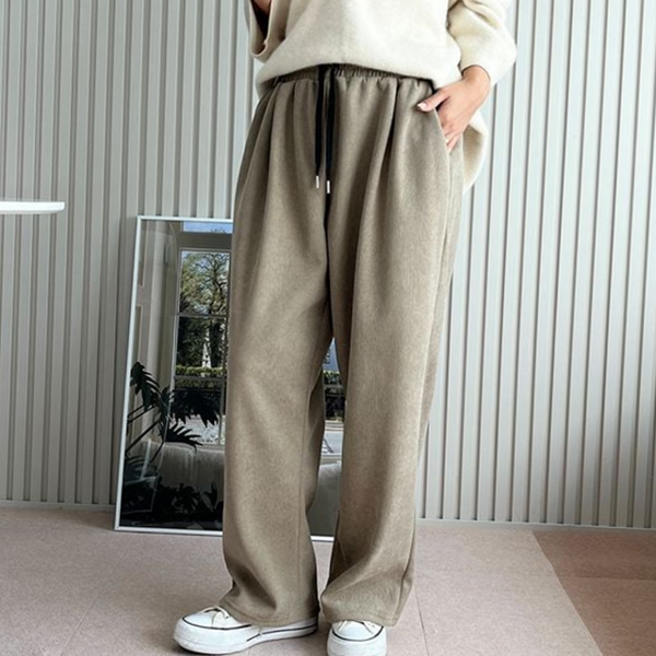 루즈핏 여성 벌룬 팬츠 와이드 여성 코듀로이 팬츠 데일리 - 상품 이미지