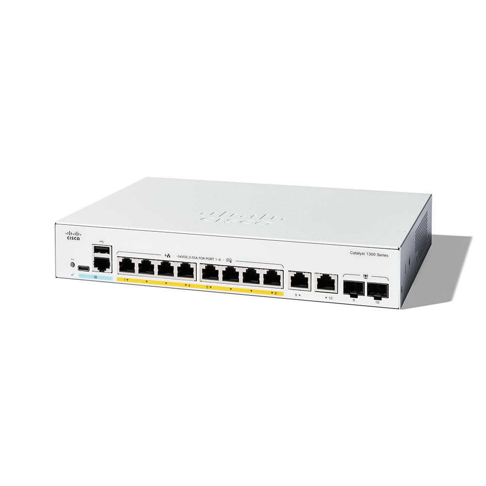 시스코 CISCO C1300-8P-E-2G 8포트 PoE+ 기가비트 관리형 스위치 2SFP - 상세 이미지 3