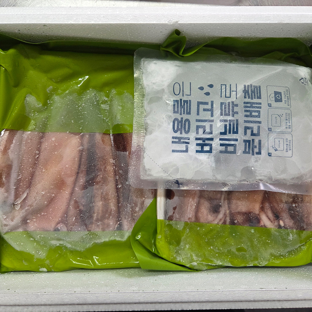 오징어 총알 통오징어찜 한치 미니 생물 원양산 통찜용 작은 회 1kg(8~10미) - 상세 이미지 5
