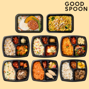 [식사대용 추천] 굿스푼 도시락 8종 8팩 아침 점심 저녁 식단 맛있게 먹은 솔직 후기 - 상품 이미지 1