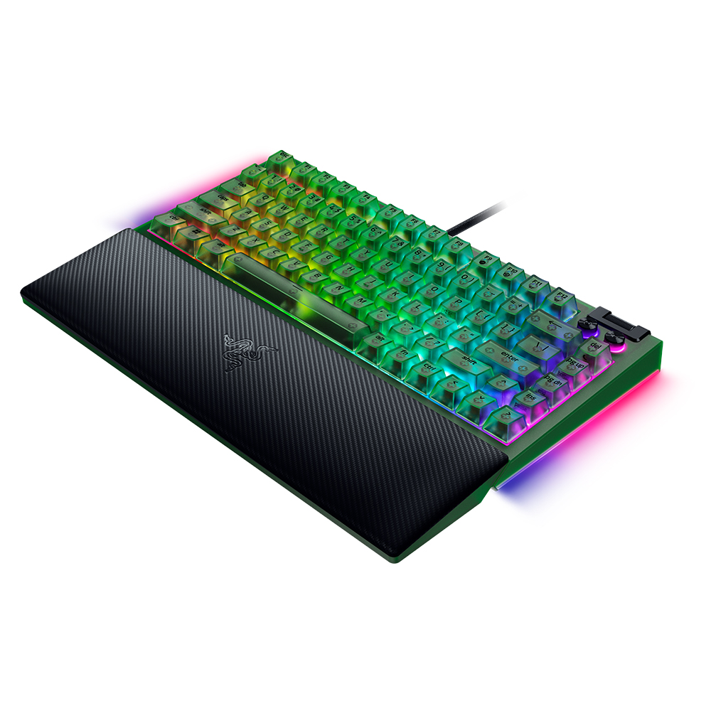 레이저코리아 Razer BlackWidow V4 75% 게이밍키보드 팬텀 그린 에디션, 오렌지 택타일 - 상세 이미지 3